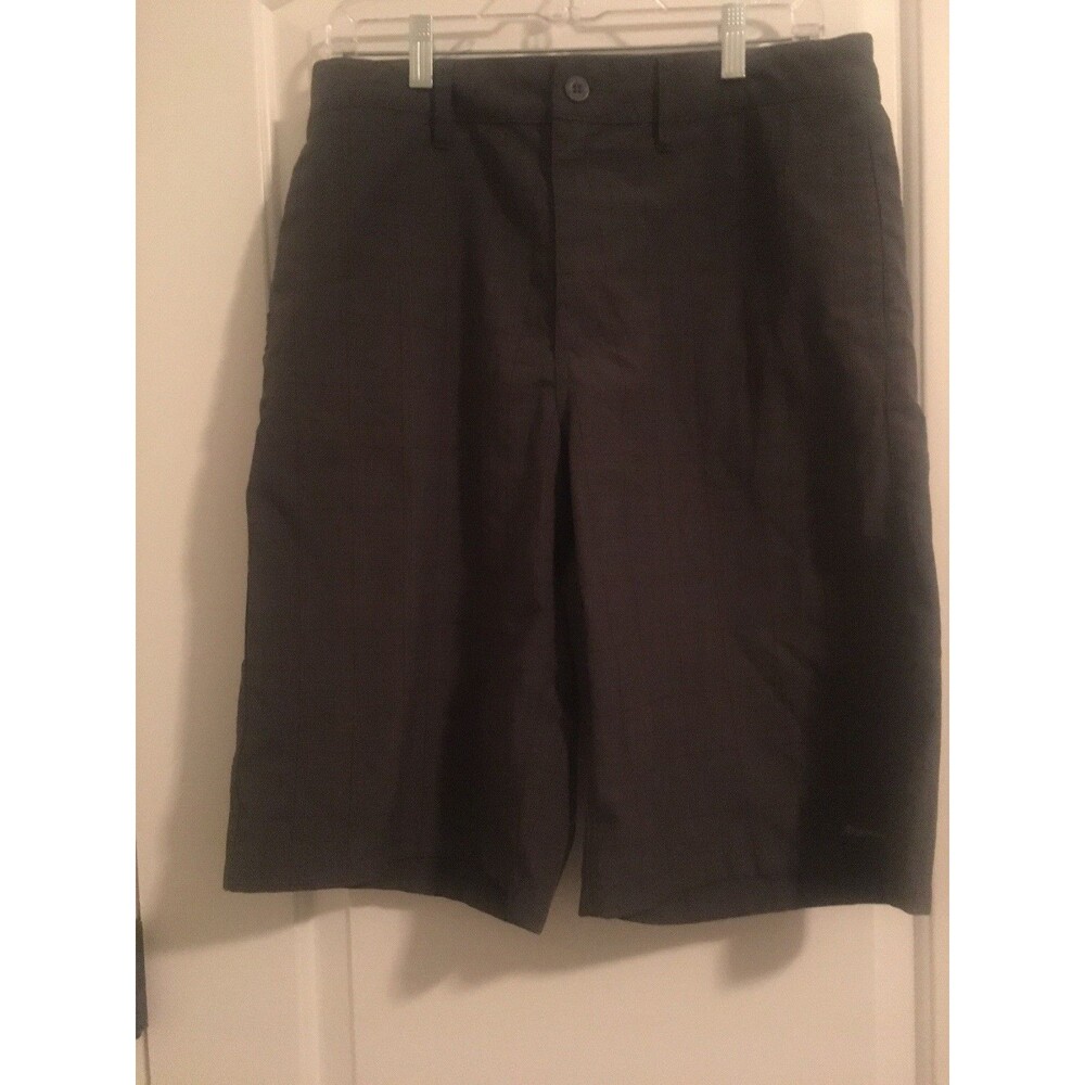 Vintage Transnine Chino Shorts Mens Size 33 Button Zip Pocket Plaid